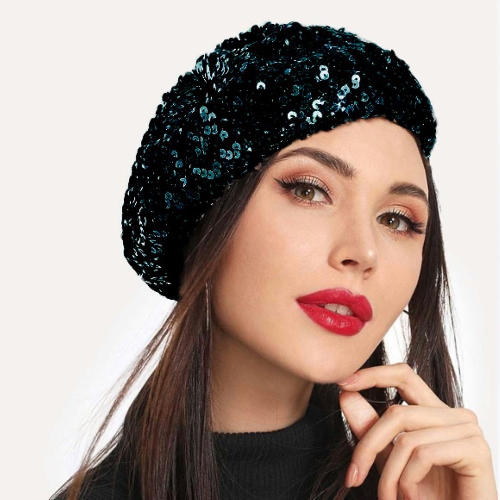 ACCESSORIZE LONDON SEQUIN BERET